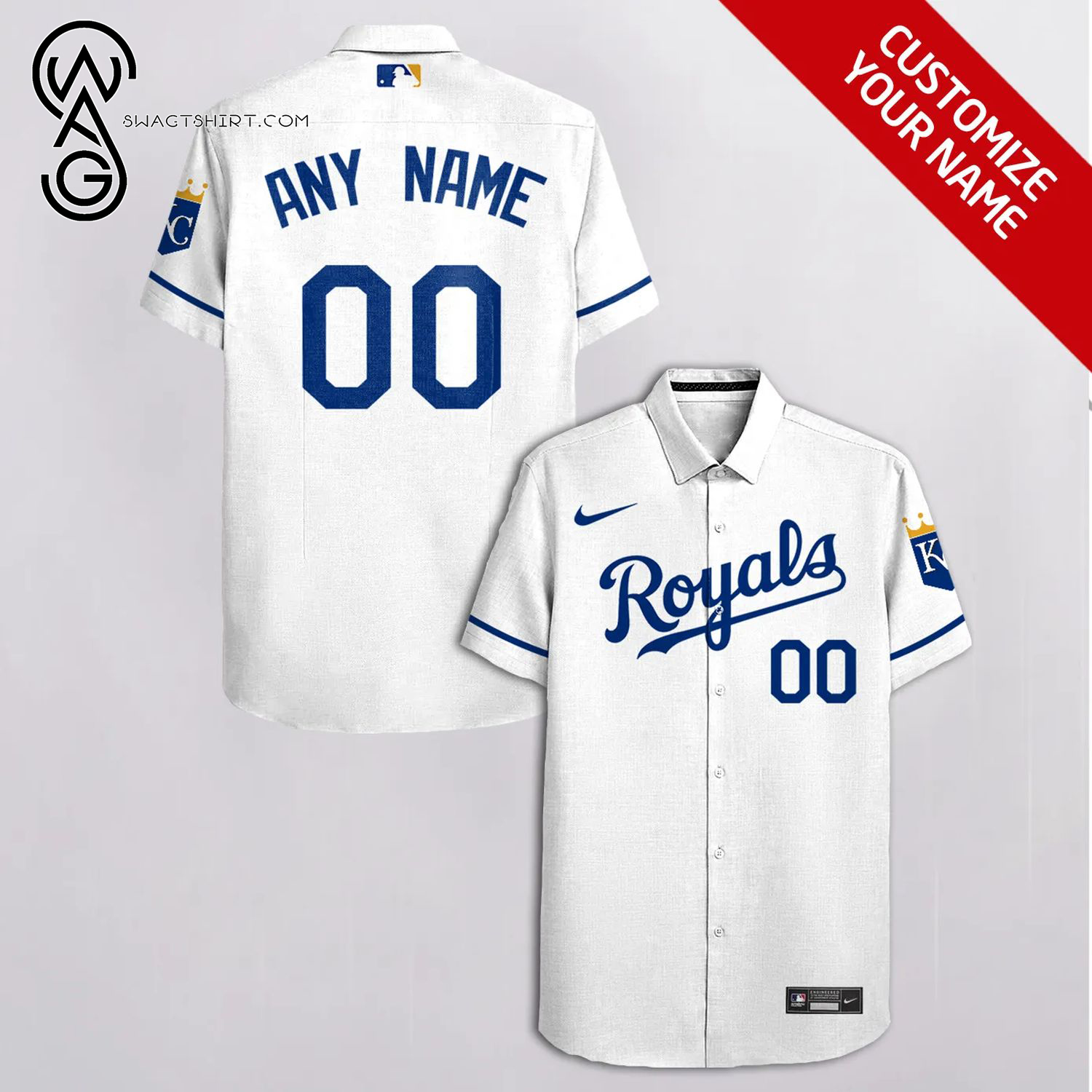 [Top Trending] Kansas City Royals Team Full Printing Personalized Hawaiian Shirt